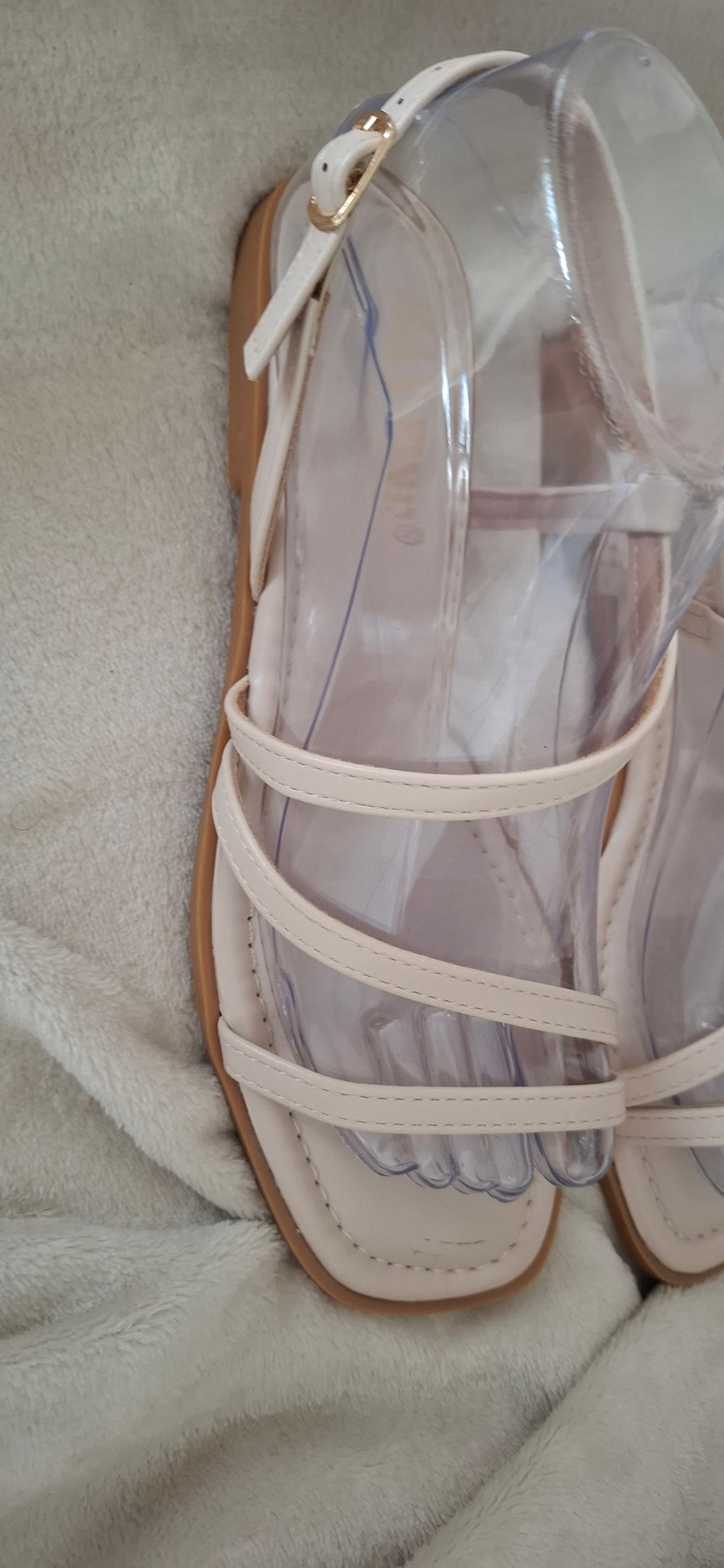 Sandales femme à brides fines – Beige ou Noir