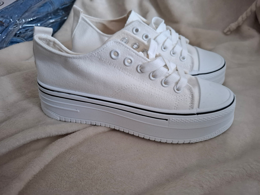 Baskets femme à semelle épaisse – 3 coloris