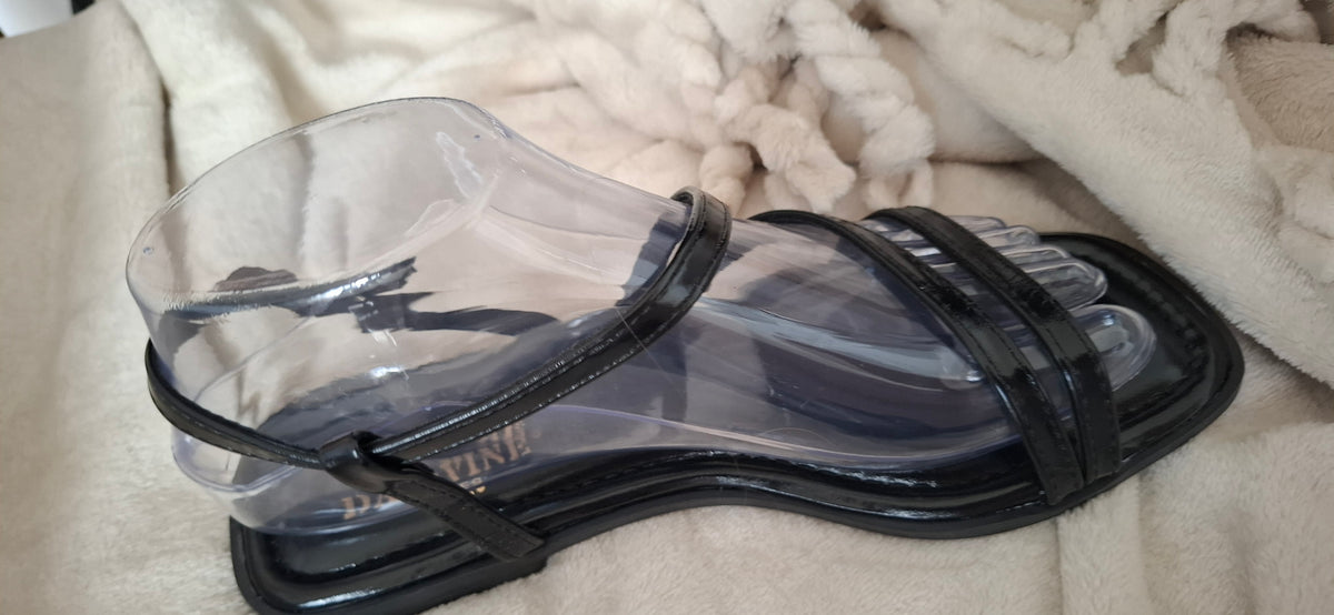 Sandales femme à brides fines – Beige ou Noir
